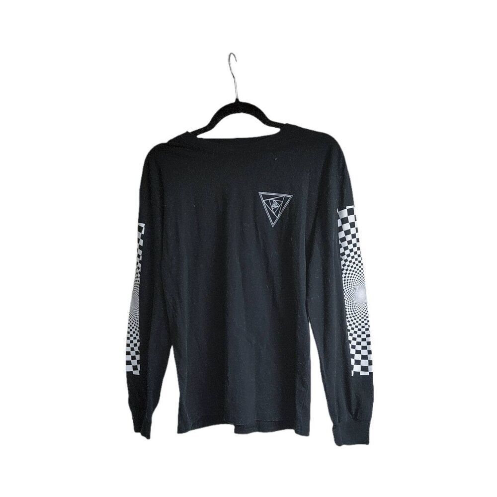 Men's ORIGINAL USE Black/White Long Sleeve T-Shirt Sz S
